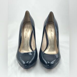 ANTONIO MELANI Glossy Dark Blue Heels